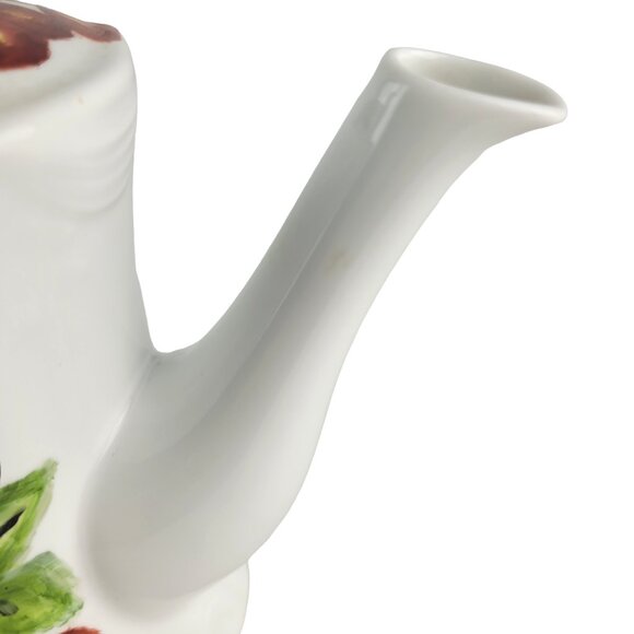 Cherry Ceramic Garden Hand Painted Watering Can Country Cottage Farmhouse Décor - Picture 8 of 12